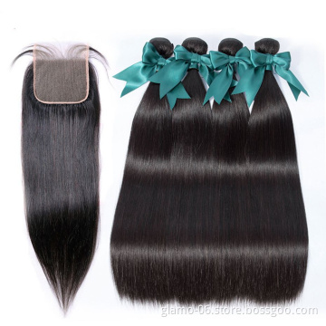 8a 100g/bundle, 100% virgin indian hair, unprocessed raw indian temple hair extension human hair
